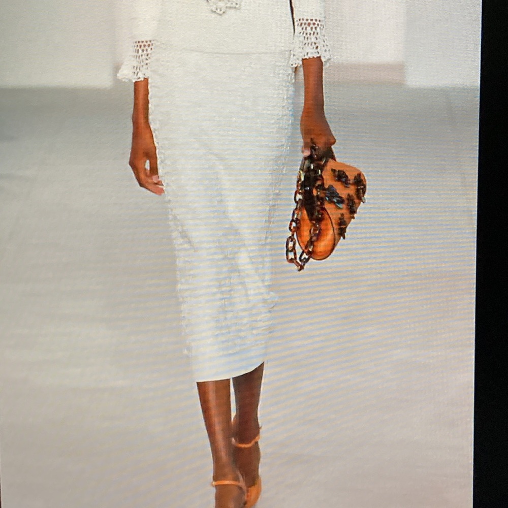 Michael kors Soutache Embroidered Midi Skirt.